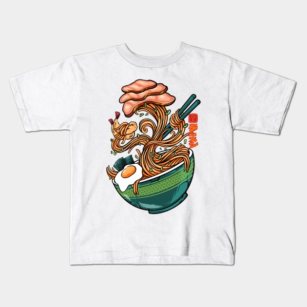 ramen of love Kids T-Shirt by spoilerinc